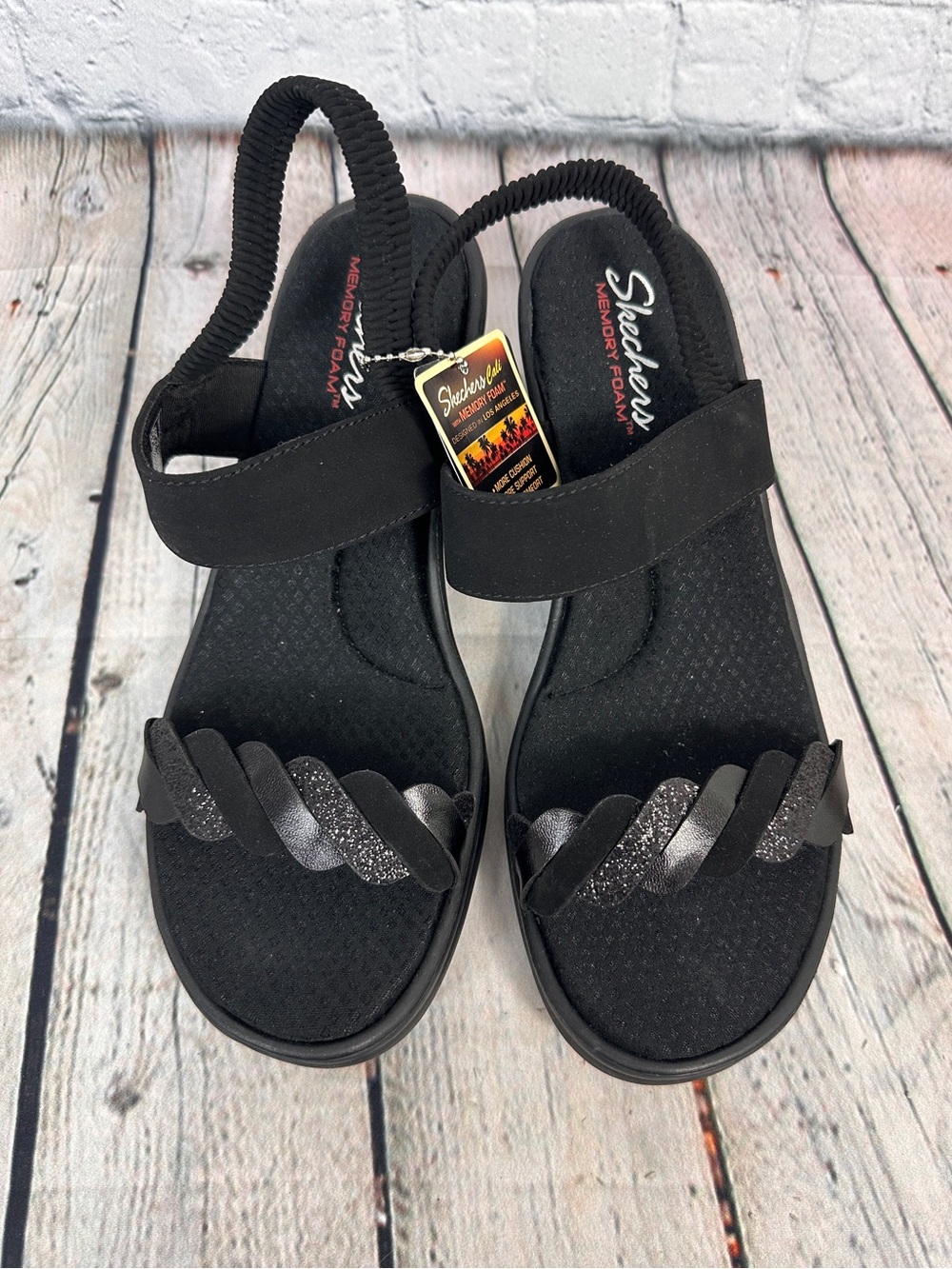 Skechers Rumblers City Dash Wedge Sandals size 11